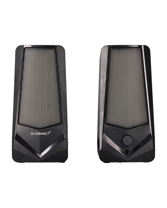 Altavoces q-connect bluetooth con iluminación rgb pot encia maxima 2x3w control de volumen color negro
