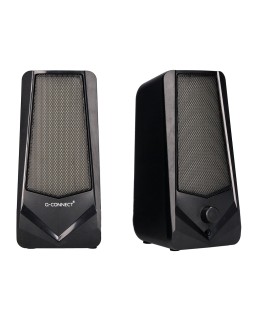 Altavoces q-connect bluetooth con iluminación rgb pot encia maxima 2x3w control de volumen color negro