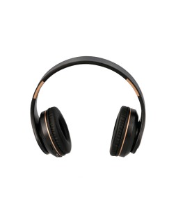 Auricular q-connect bluetooth diadema ajustable y plegable con microfono alcance 10 m color negro