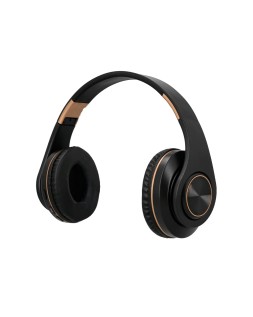 Auricular q-connect bluetooth diadema ajustable y plegable con microfono alcance 10 m color negro