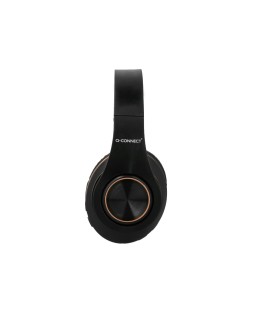 Auricular q-connect bluetooth diadema ajustable y plegable con microfono alcance 10 m color negro