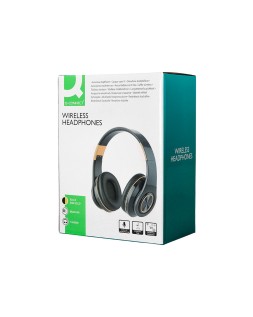 Auricular q-connect bluetooth diadema ajustable y plegable con microfono alcance 10 m color negro