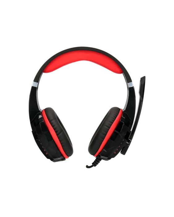 Auricular q-connect con microfono ajustable e iluminacion led color negro