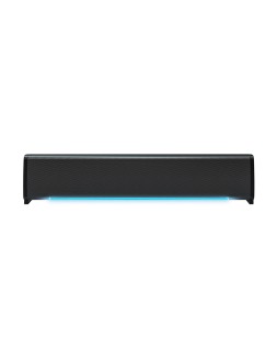Barra de sonido q-connect para pc con iluminación led color negro