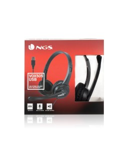 Auricular ngs vox 505 microfono y control de volumen diadema ajustable