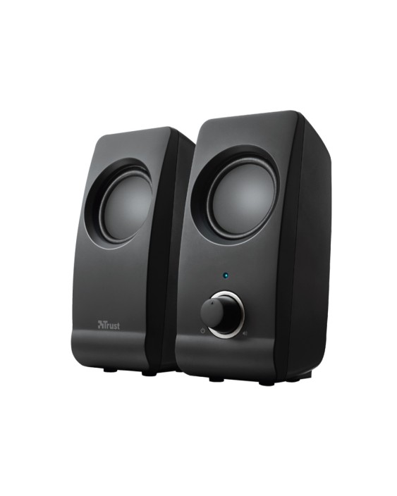 Altavoces trust remo 2.0 potencia maxima 16 w control volumen conexion usb 2.0 jack 3.5 mm color negro