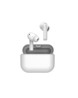 Auricular daewoo tws in-ear bluetooth 5.3 con estuche de carga usb tipo-c autonomia 6 horas color blanco