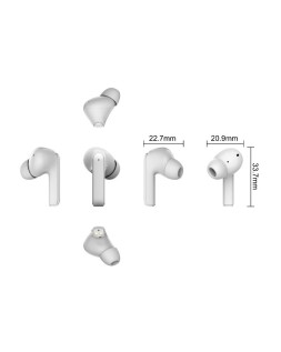 Auricular daewoo tws in-ear bluetooth 5.3 con estuche de carga usb tipo-c autonomia 6 horas color blanco