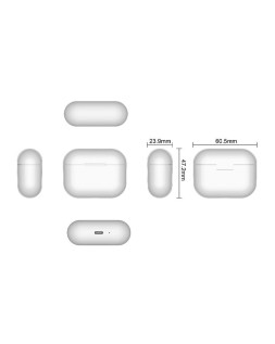 Auricular daewoo tws in-ear bluetooth 5.3 con estuche de carga usb tipo-c autonomia 6 horas color blanco