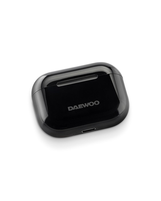 Auricular daewoo tws bluetooth 5.3 usb tipo-c con estuche de carga 500mah color negro
