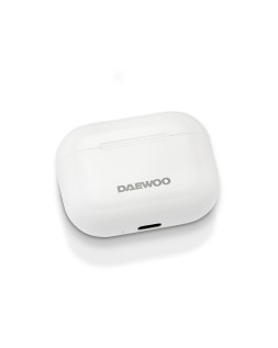 Auricular daewoo tws bluetooth 5.3 usb tipo-c con estuche de carga 500mah color blanco