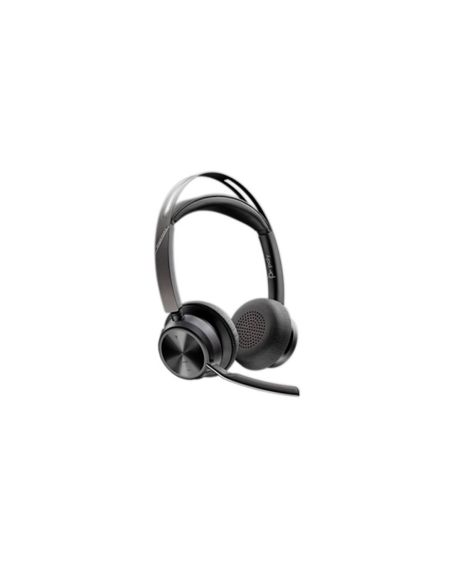 Auriculares poly inalambrico voyager focus 2 usb-c-c + adaptador usb-c/a + soporte de carga
