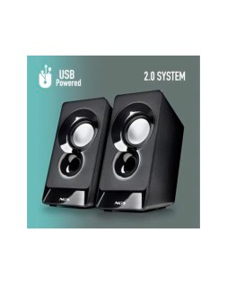 Altavoz ngs sb10 para pc 12w estereo usb entrada jack 3,5 mm color negro