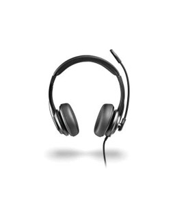 Auriculares ngs vox605 con cable estereo usb-c con control de volumen y adaptador usb color negro