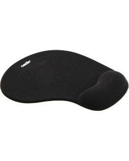 Alfombrilla para raton carlin reposamuñecas de gel color negro 190x230x20 mm