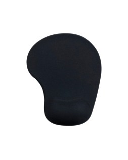 Alfombrilla para raton carlin reposamuñecas de gel color negro 190x230x20 mm