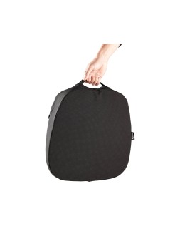 Cojin de asiento fellowes breyta en cuña color negro 90x430x430 mm