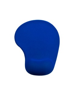 Alfombrilla para raton q-connect reposamuñecas de gel color azul 190x230x20 mm