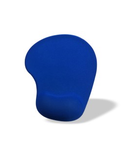 Alfombrilla para raton q-connect reposamuñecas de gel color azul 190x230x20 mm