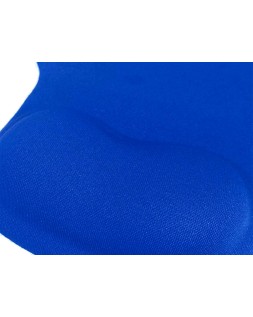 Alfombrilla para raton q-connect reposamuñecas de gel color azul 190x230x20 mm