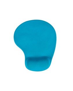 Alfombrilla para raton q-connect reposamuñecas de gel color turquesa 190x230x20 mm
