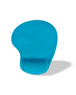 Alfombrilla para raton q-connect reposamuñecas de gel color turquesa 190x230x20 mm