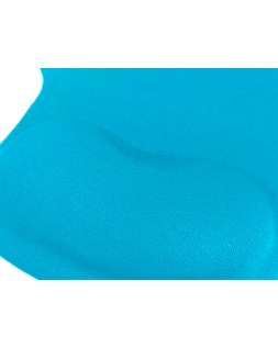 Alfombrilla para raton q-connect reposamuñecas de gel color turquesa 190x230x20 mm