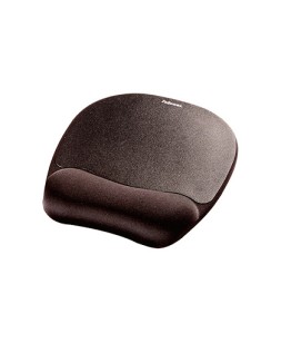 Alfombrilla para raton fellowes con reposamuñecas de espuma memory foam negro 230x196x20 mm