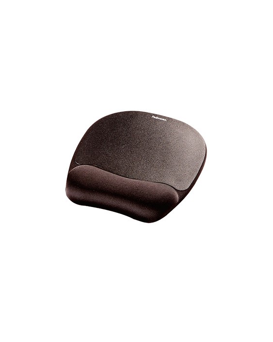 Alfombrilla para raton fellowes con reposamuñecas de espuma memory foam negro 230x196x20 mm