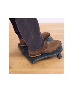 Reposapies kensington solesaver 3 alturas ajustablescolor negro 450x350 mm