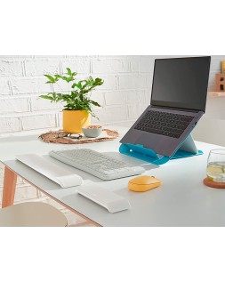 Reposamuñecas leitz ergo cosy para teclado ajustable color gris