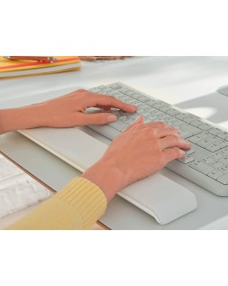 Reposamuñecas leitz ergo cosy para teclado ajustable color gris