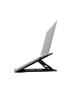 Soporte q-connect para portatil hasta 17" ajustable 7 angulos diferentes color negro 260x280x60 mm