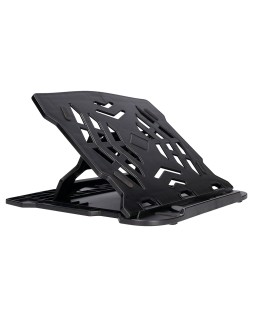 Soporte q-connect para portatil hasta 17" ajustable 7 angulos diferentes color negro 260x280x60 mm