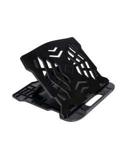 Soporte q-connect para portatil hasta 17" ajustable 7 angulos diferentes color negro 260x280x60 mm