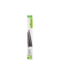 Reposamuñecas q-connect de gel para teclado color negro 525x58x17 mm