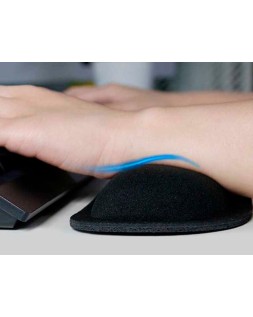 Reposamuñecas q-connect memory foam para teclado color negro 460x85x25 mm