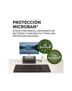 Reposamuñecas fellowes mini breyta negro 190x70x25 mm