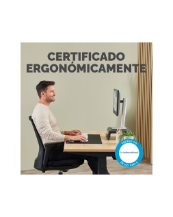 Reposamuñecas fellowes mini breyta negro 190x70x25 mm