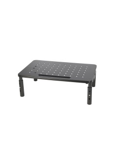 Soporte q-connect para monitor metalico regulable en altura con soporte para movil 371x235x145 mm