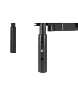 Soporte q-connect para monitor metalico regulable en altura con soporte para movil 371x235x145 mm