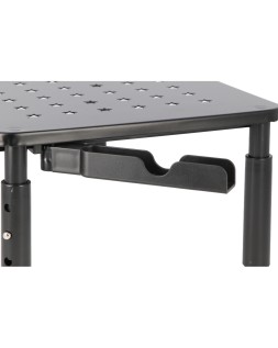 Soporte q-connect para monitor metalico regulable en altura con soporte para movil 371x235x145 mm