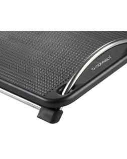 Reposapies plastico q-connect antideslizante con barras de acero 434x330x105 mm