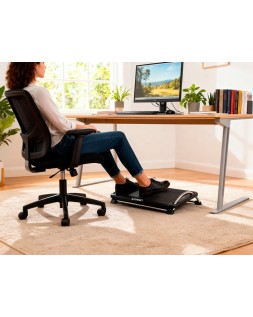 Reposapies plastico q-connect antideslizante con barras de acero 434x330x105 mm