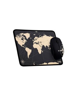 Alfombrilla de raton + raton inalambrico tnb travel optico 1600 dpi