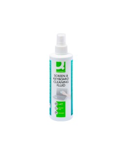 Spray q-connect limpiador de pantallas y teclados bote de 250 ml