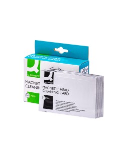 Tarjeta limpiadora q-connect de banda magnetica caja de 20 unidades