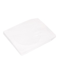 Sobre para cd q-connect con ventana transparente y solapa pack de 50 unidades