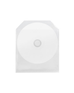 Sobre para cd q-connect polipropileno con solapa -pack de 50 unidades