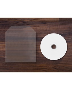 Sobre para cd q-connect polipropileno con solapa -pack de 50 unidades
